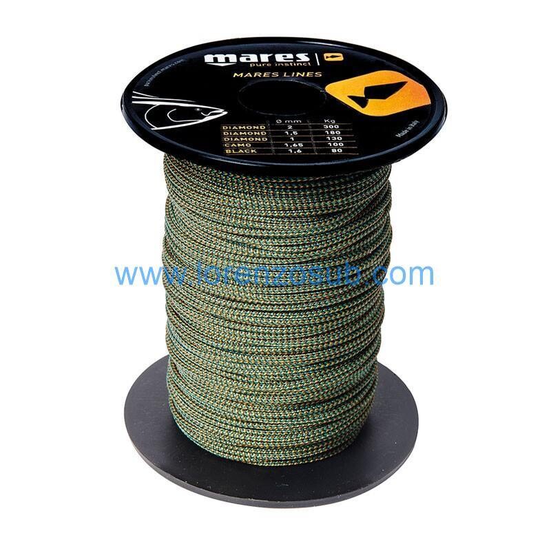 Mares SAGOLA DYNEEMA CAMO 1.65 mm 100 MT