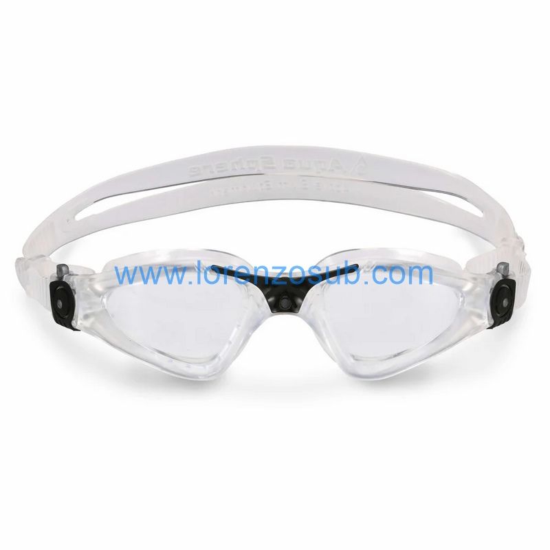 Aquasphere OCCHIALINI NUOTO KAYENNE, Colore: Trasparente/Trasparente
