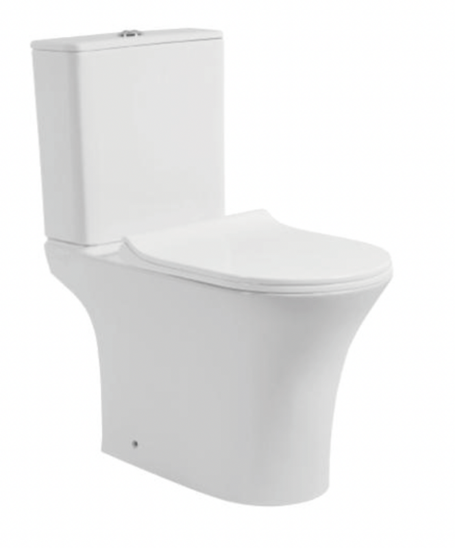 Monica Modern Close Coupled Toilet + Soft Close Seat