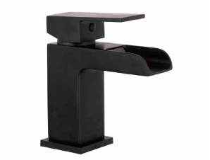Fukuoka Basin Mixer Tap + Free Push Button Waste - Black