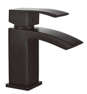 Tokyo Basin Mixer Tap + Free Push Button Waste - Black