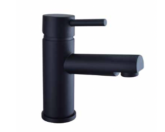 Hiroshima Basin Mixer Tap + Free Push Button Waste - Black