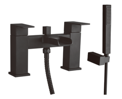 Fukuoka Bath Shower Mixer tap - Black