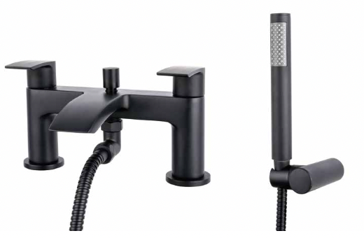 Osaka Bath Shower Mixer tap - Black