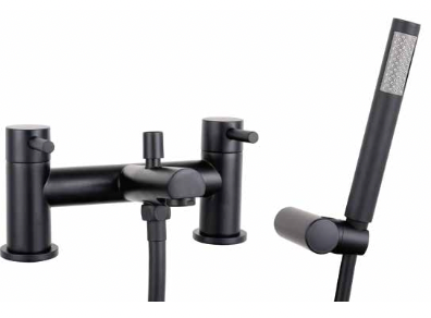 Hiroshima Bath Shower Mixer tap - Black