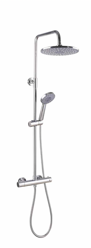 Round Thermostatic Shower - Chrome