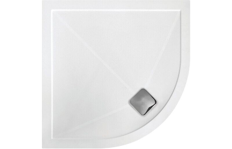 25mm Anti-Slip Ultra-Slim Offset Quadrant Tray & Waste - (Left Hand)