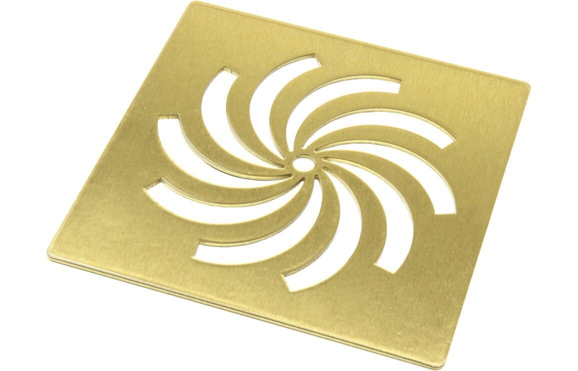 25mm Design Shower Tray Waste - Brushed Brass