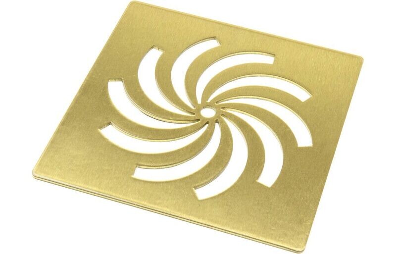 25mm Design Shower Tray Waste - Brushed Brass