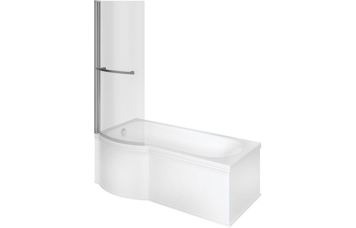 Ora P Shape 1700x850x560mm 0TH Bath w/Legs