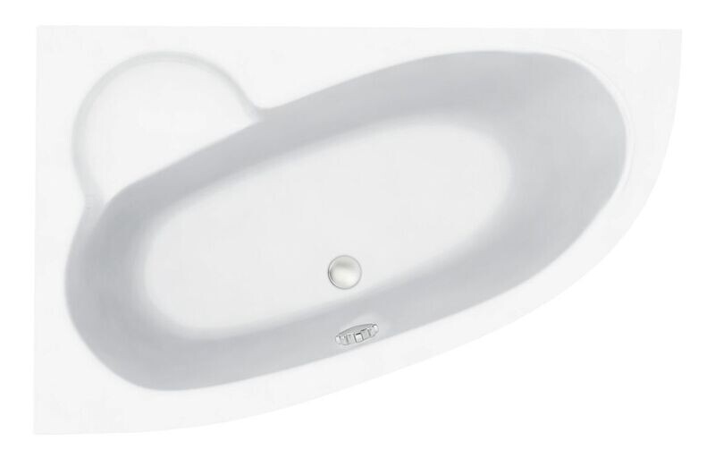 Mirimax 1500x950x600mm 0TH Offset Corner Bath w/Legs