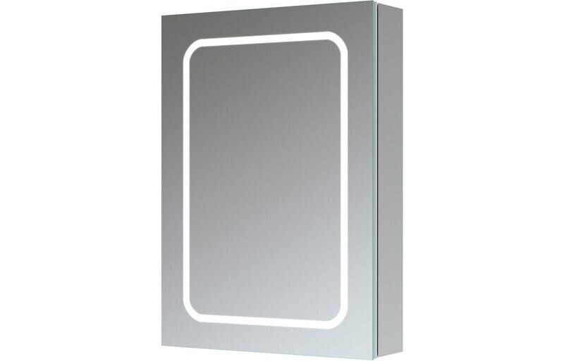 Rida 500mm 1 Door Front-Lit LED Mirror Cabinet