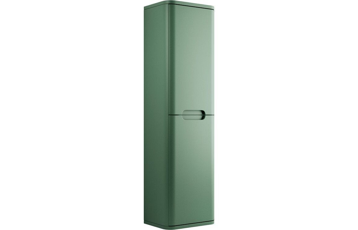 Flambra 350mm 2 Door Wall Hung Tall Unit - Matt Sage Green