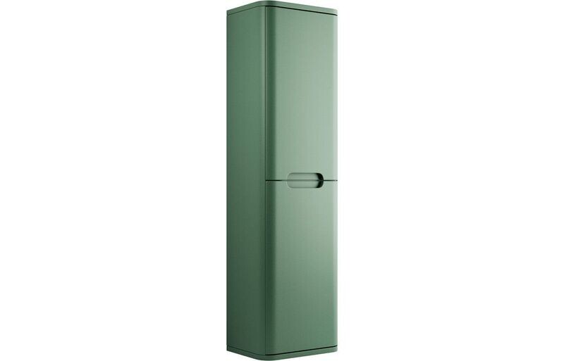 Flambra 350mm 2 Door Wall Hung Tall Unit - Matt Sage Green