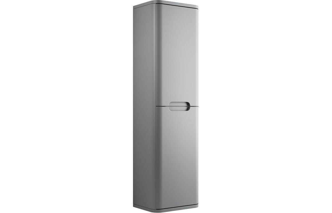 Flambra 350mm 2 Door Wall Hung Tall Unit - Matt Grey
