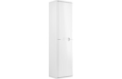 Lambra 350mm 2 Door Wall Hung Tall Unit - White Gloss