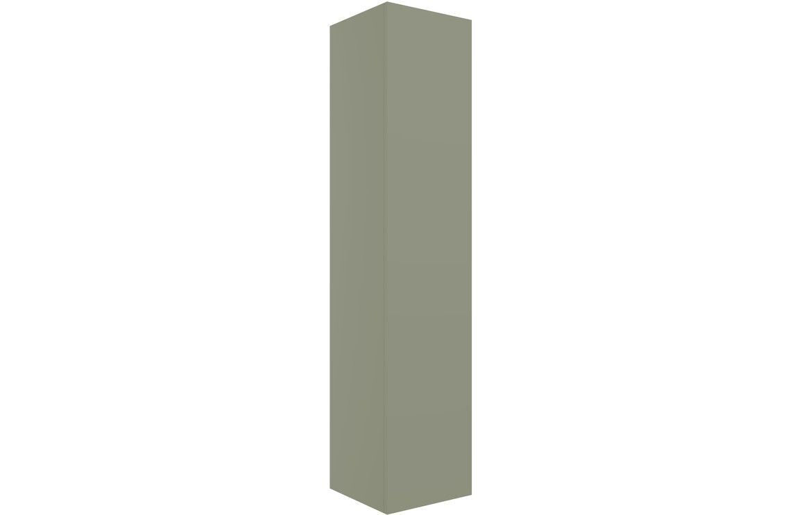 Stately 350mm Wall Hung 1 Door Tall Unit - Matt Olive Green