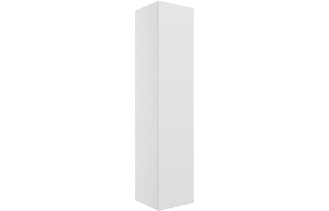 Stately 350mm Wall Hung 1 Door Tall Unit - Matt White