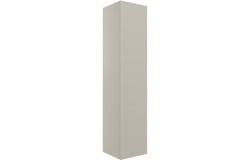 Stately 350mm Wall Hung 1 Door Tall Unit - Matt Latte