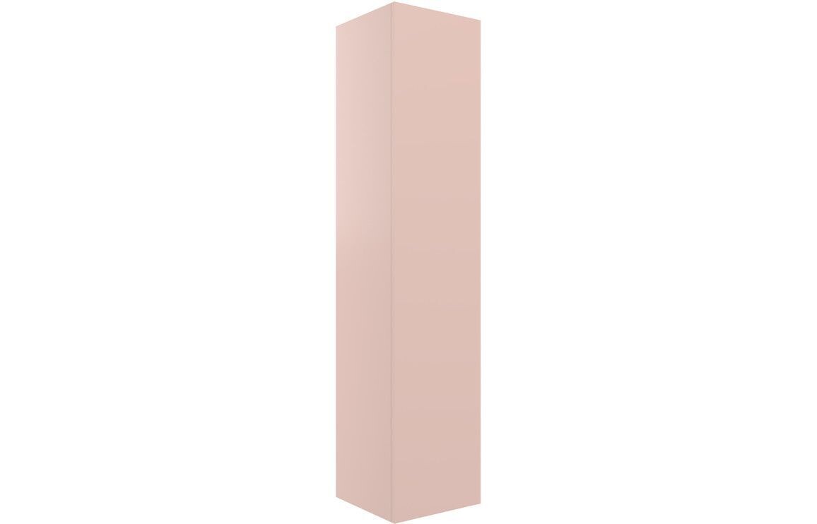 Stately 350mm Wall Hung 1 Door Tall Unit - Matt Antique Rose
