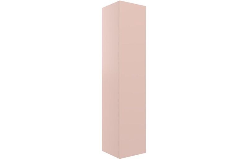 Stately 350mm Wall Hung 1 Door Tall Unit - Matt Antique Rose