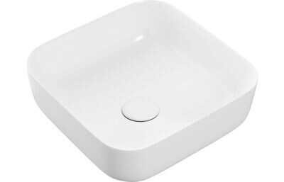 Luxey 400mm Ceramic Square Washbowl & Waste