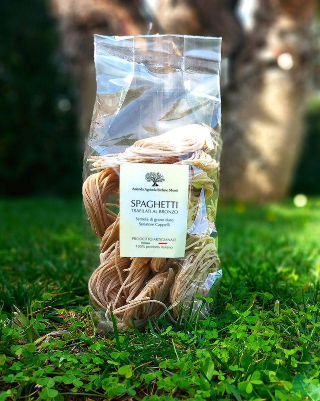 Spaghetti di semola di Grano Duro varietà Senatore Cappelli (trafilati al bronzo)