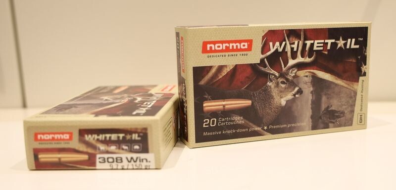 Kaliber: .308WIN | Hersteller: Norma | Geschoss: 150 gr Whitetail | 20 Schuss Kaliber: .308WIN | Hersteller: Norma | Geschoss: 150 gr Whitetail | 20 Schuss