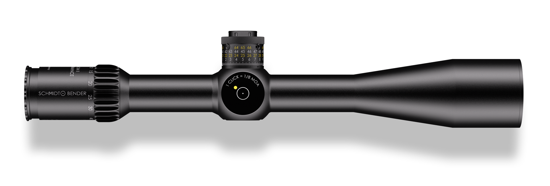 Schmidt & Bender CMII High Performance  | Vergrößerung: 10-60 | Absehen: M2F-2MOA | Türme: MT II / DT II+ | cw
