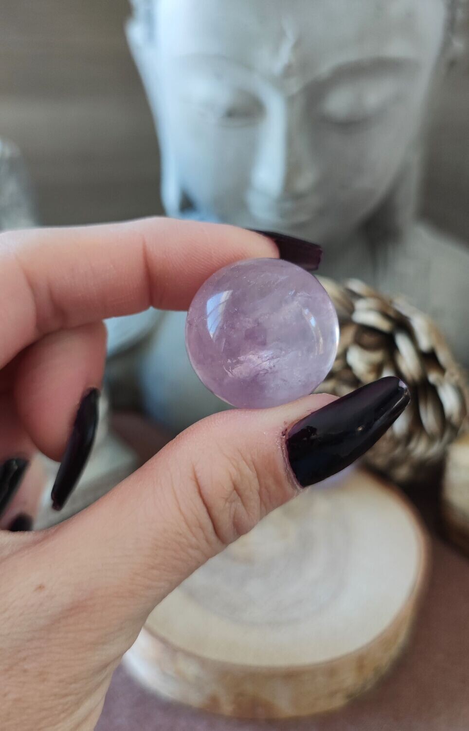 Petite Sphère de Fluorite (au choix), Taille et Prix: Sphère 1 - D2,55cm environ