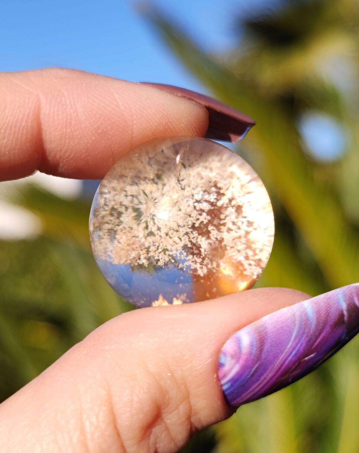 Petite et Mini Sphère de Lodolite ou Quartz Chaman, Style et Prix: Sphère 3 - D2,45cm environ