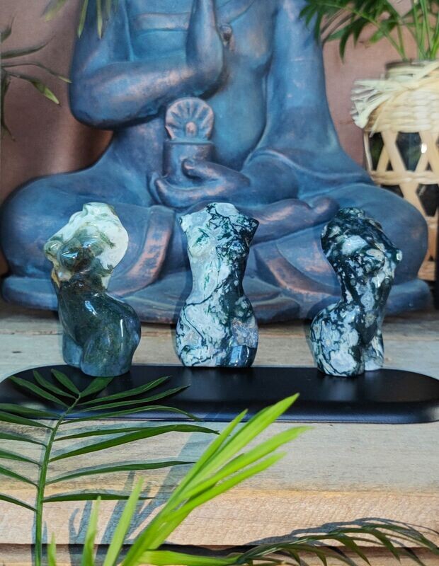 Statue Corps de Femme en Agate Mousse