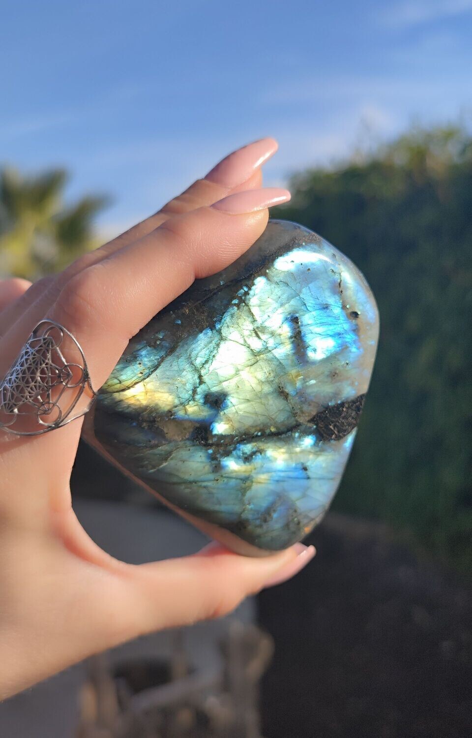 Bloc de Labradorite #2- 385g - Qualité Extra