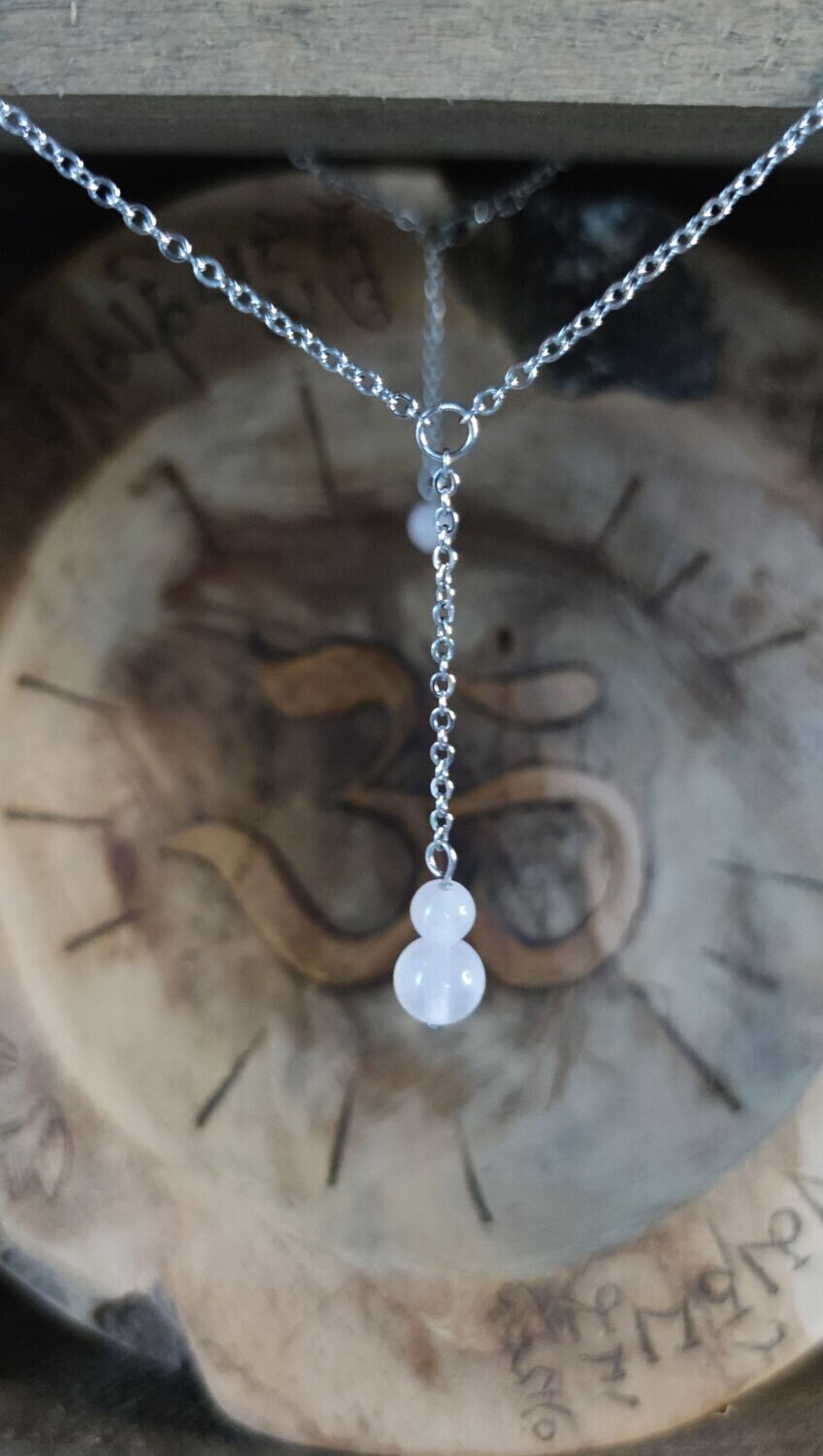 Collier "Connexion" en Quartz Rose