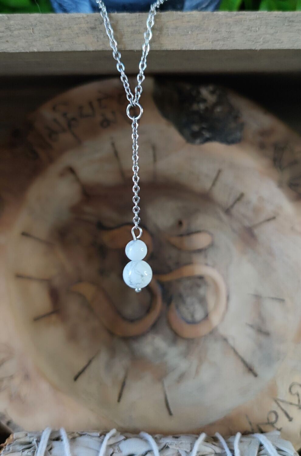 Collier "Connexion" en Howlite