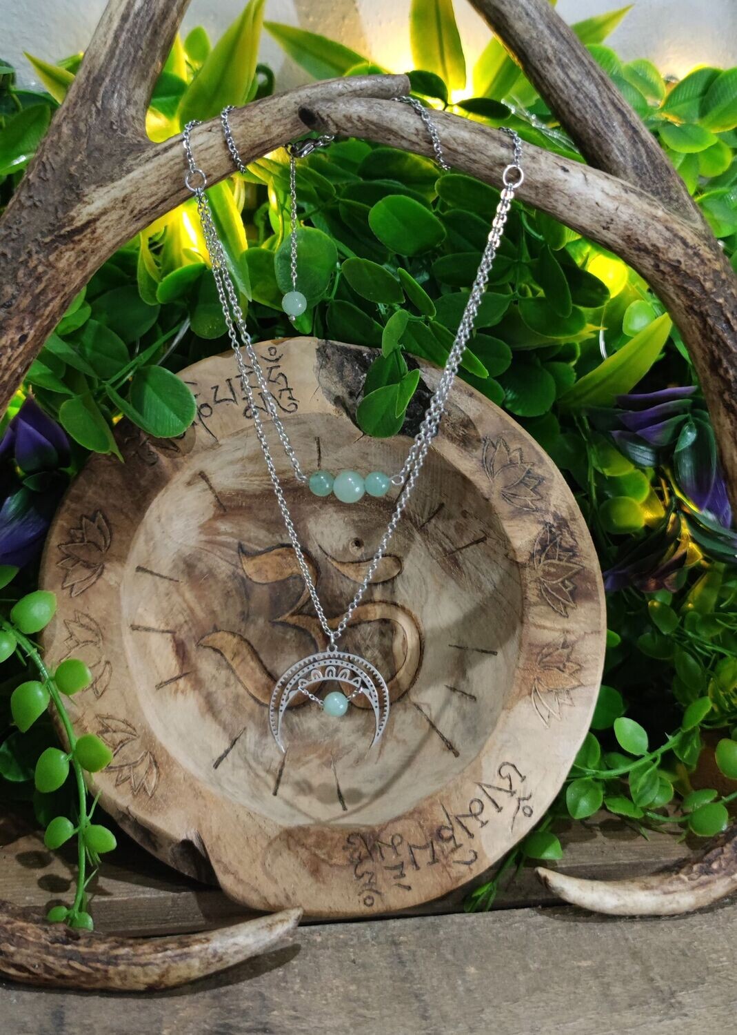 Collier "Luna" avec Aventurine
