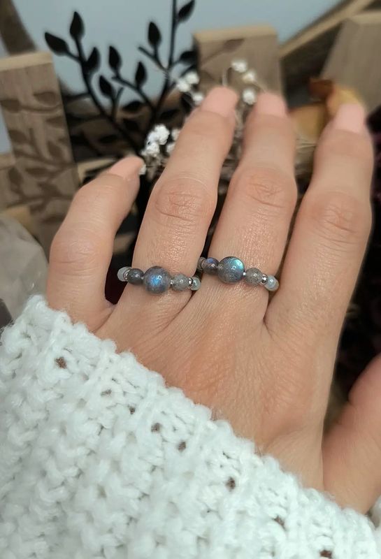 Bague "Elena" en Labradorite