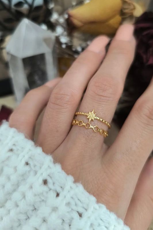 Bague "Estrella" Doré