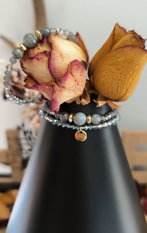 Bracelet "ASTÉRIA" en Labradorite