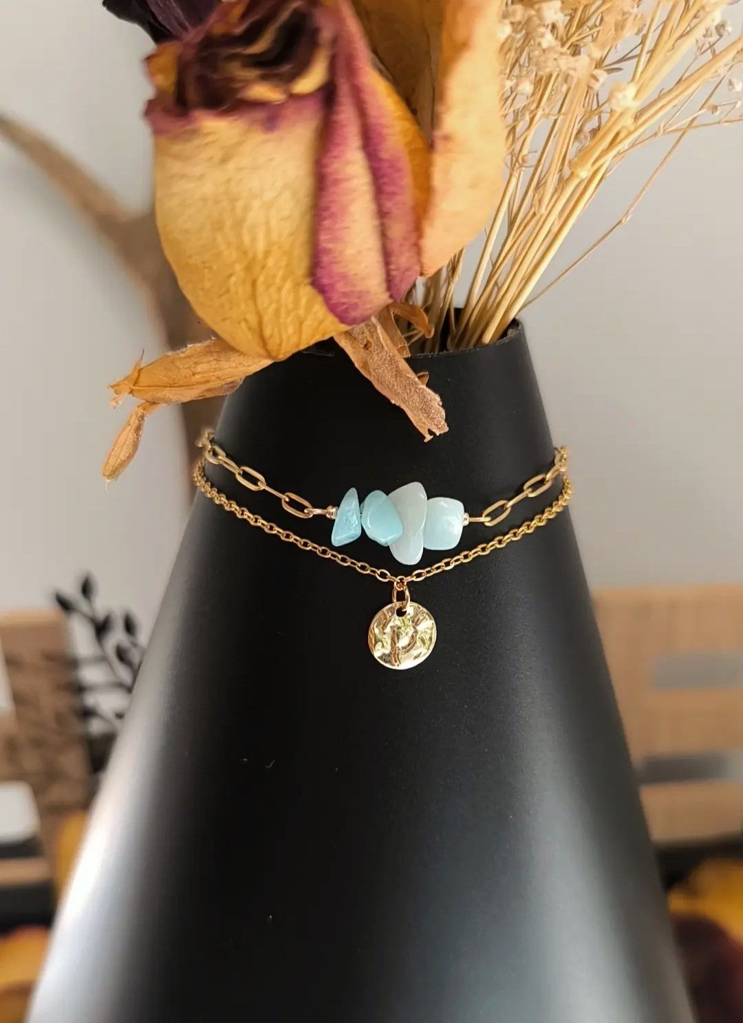Bracelet "Amazonia" en Amazonite