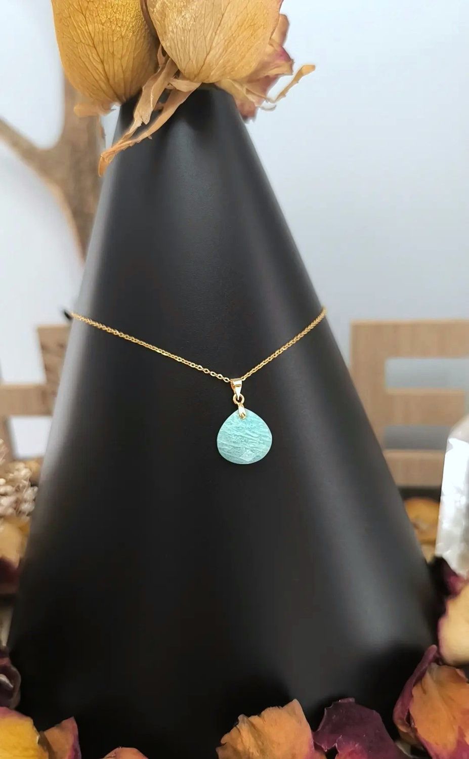Pendentif "Adonis" en Amazonite Facetté