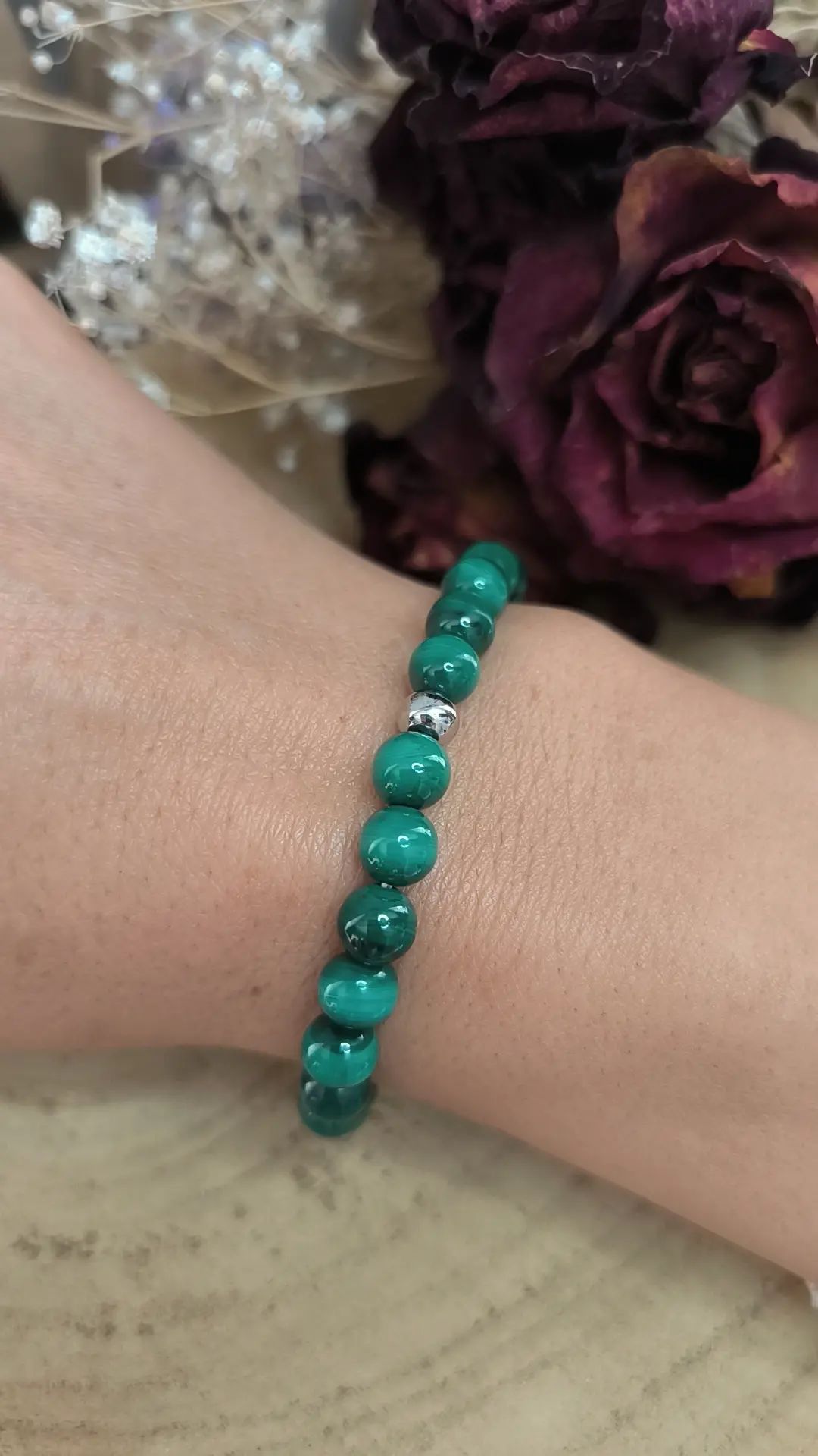 Bracelet en Malachite