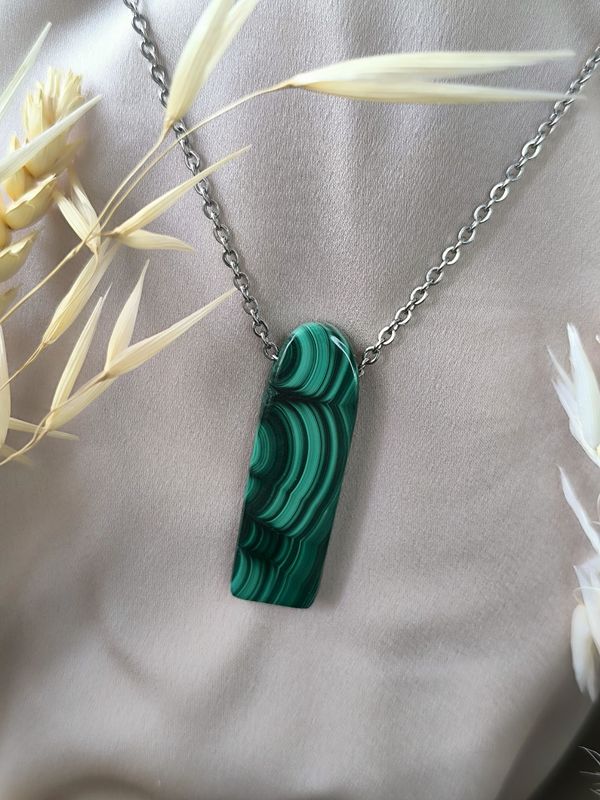 Pendentif en Malachite