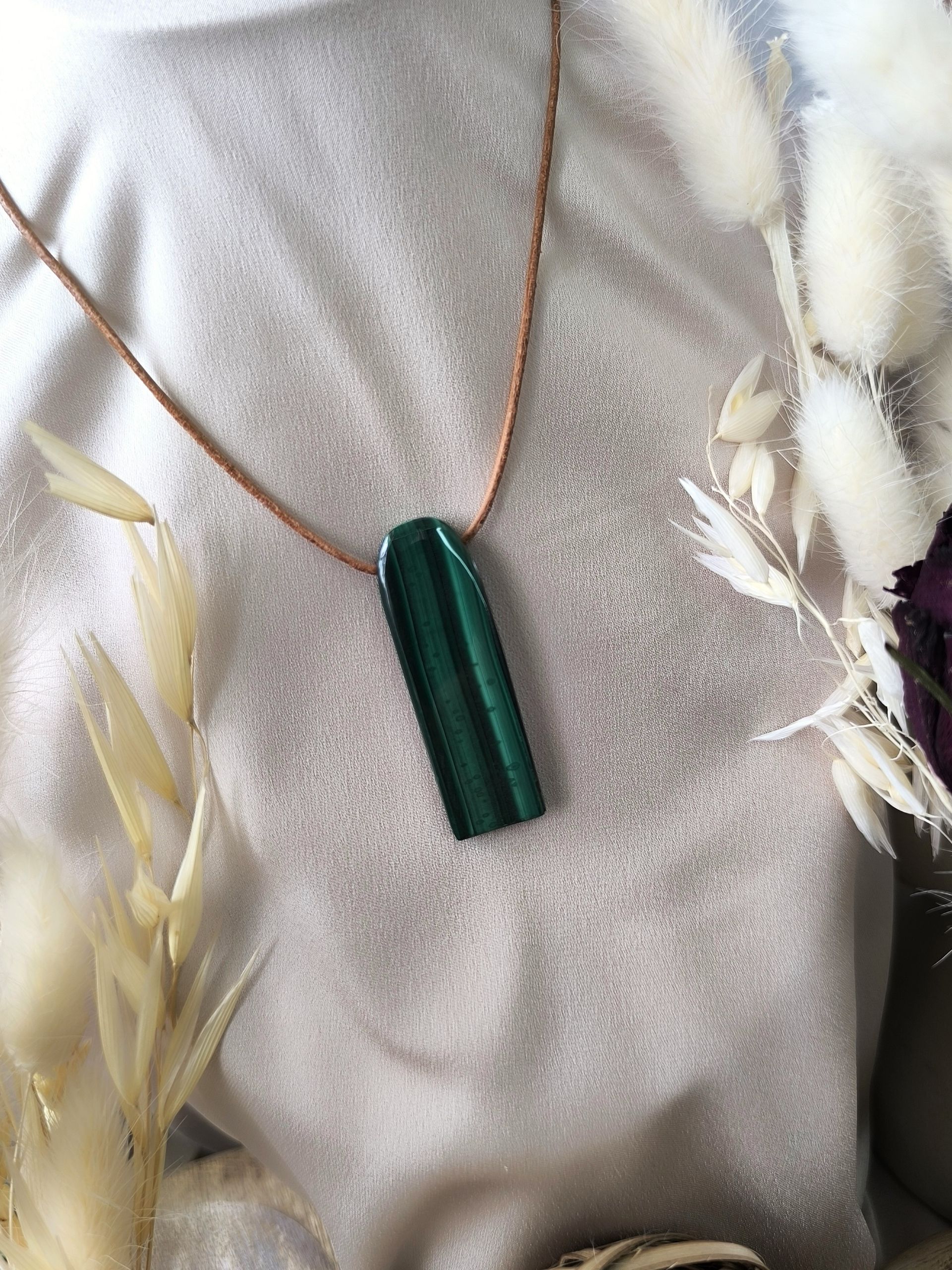Pendentif en Malachite