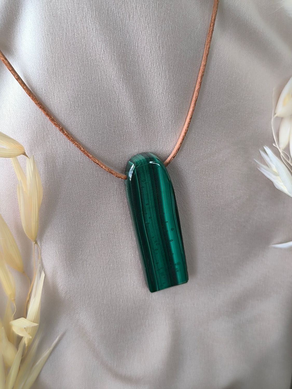 Pendentif en Malachite