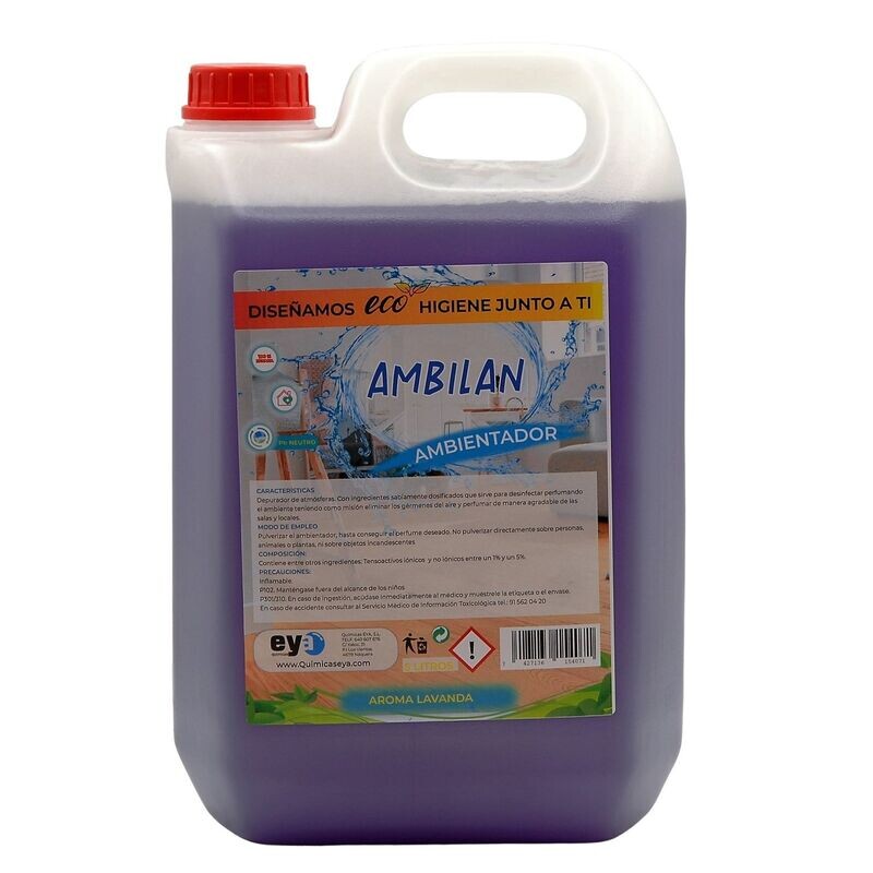 Ambientador colonia, manzana, limón, lavanda 5 L