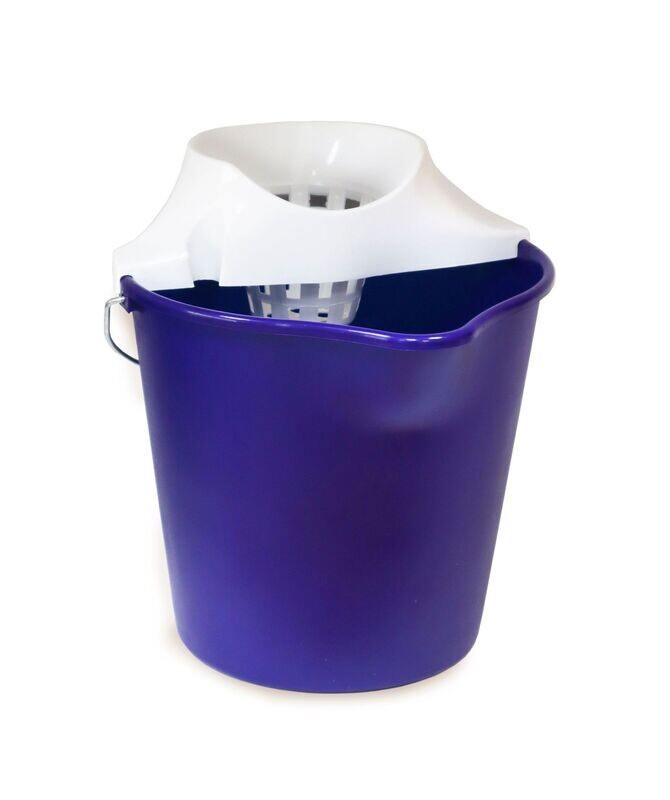 Cubo redondo con escurridor 12 L
