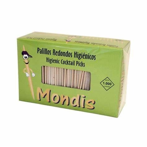 Palillos redondos enfundados 100 U