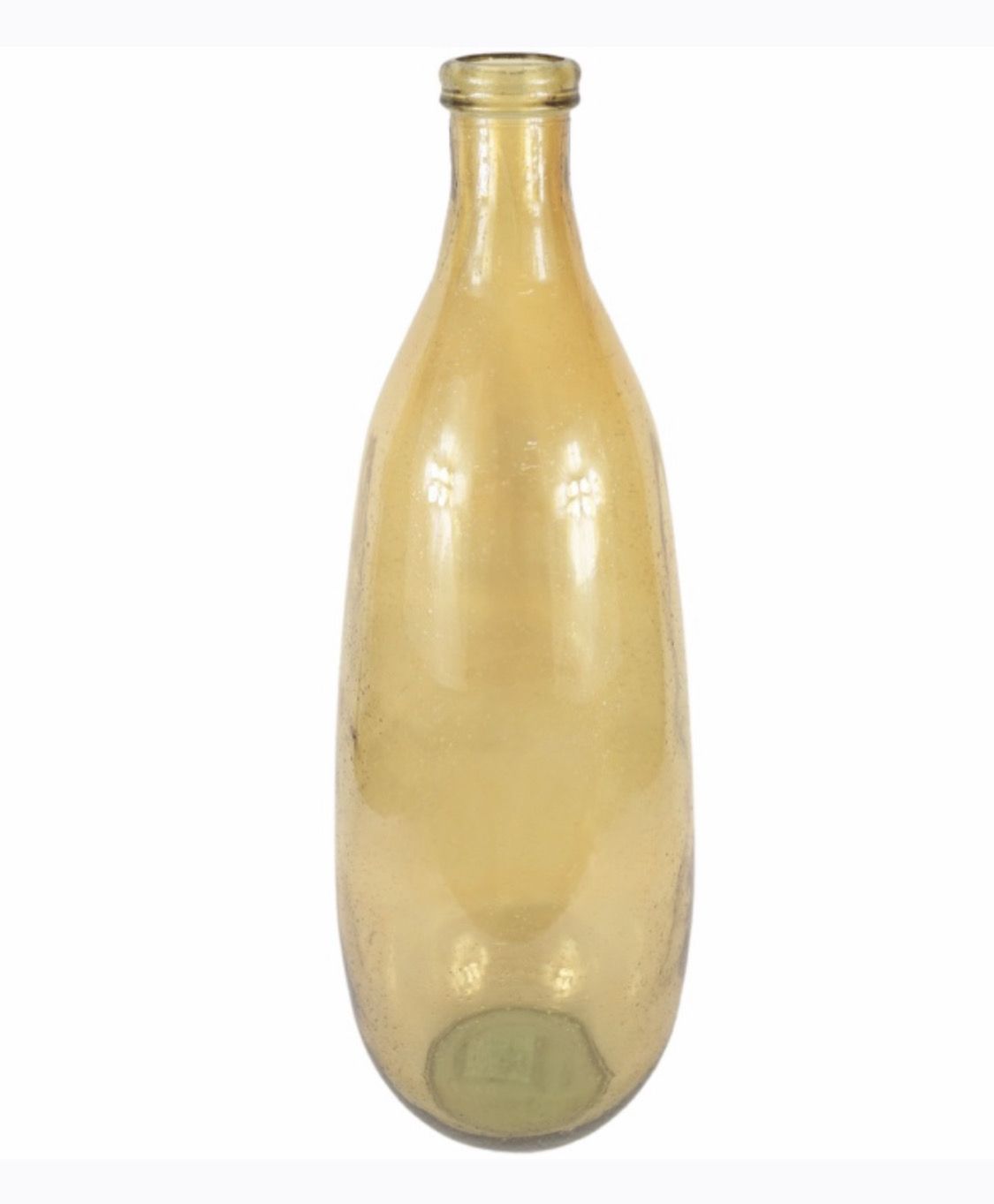 Vase Greensboro recycled glass light brown 75 cm