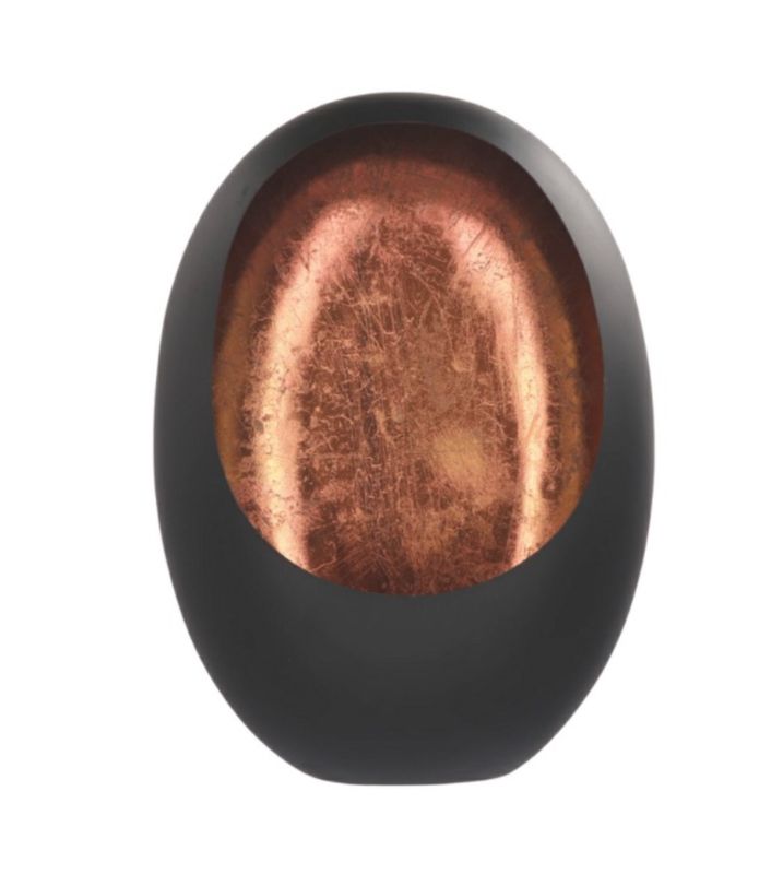 Tea light holder Marrakech Egg black/copper 40 cm